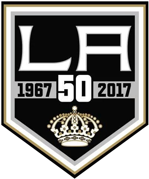 Los Angeles Kings 2017 Anniversary Logo DIY iron on transfer (heat transfer)